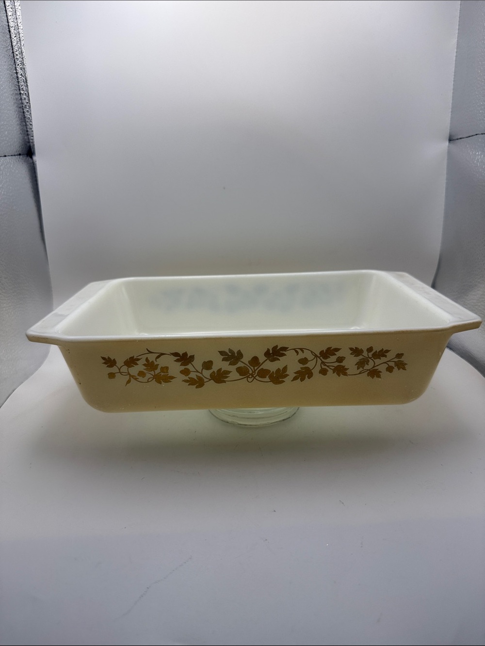 Pyrex Gold Acorn 2 Quart 575-B  Rectangular Casserole No lid Grandmacore Cottage